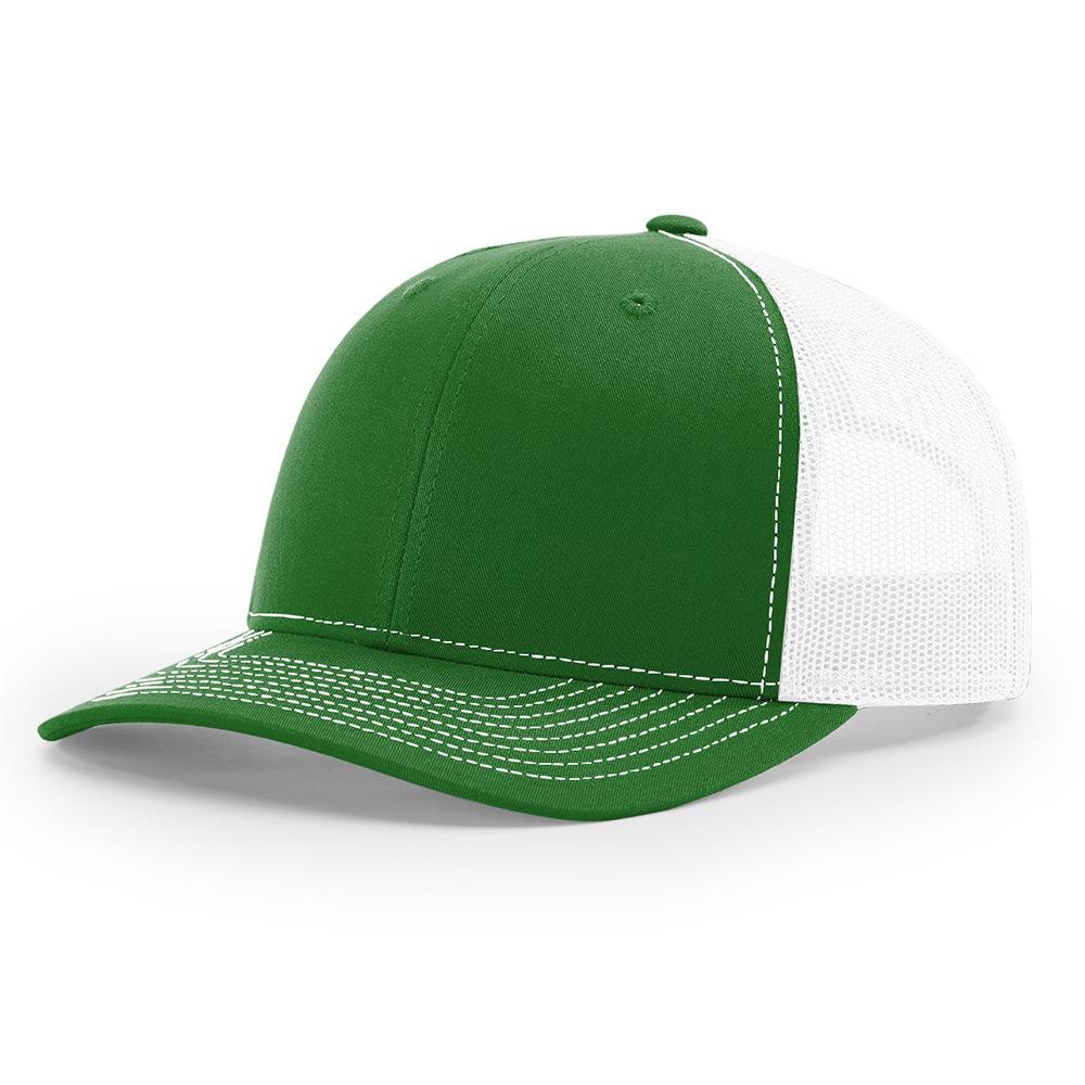 Custom 3D Embroidery Logo Baseball Dad Cap Richardson 112 Trucker Hat with Mesh Cap & Leather Patch Common Fabric Feature