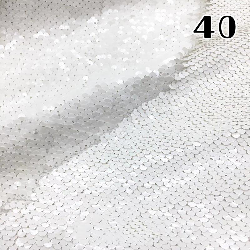 100x130cm Oboustranná 5mm Látka s rybími šupinkami Reverzibilní látka s flitry DIY Řemesla Šití Oděv Boty Pozadí Dekor