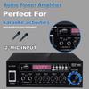 1200W stereo amplifier, Bluetooth 5.0 power amplifier, dual-channel stereo receiver, mixer with 5-band equalizer, USB/SD input
