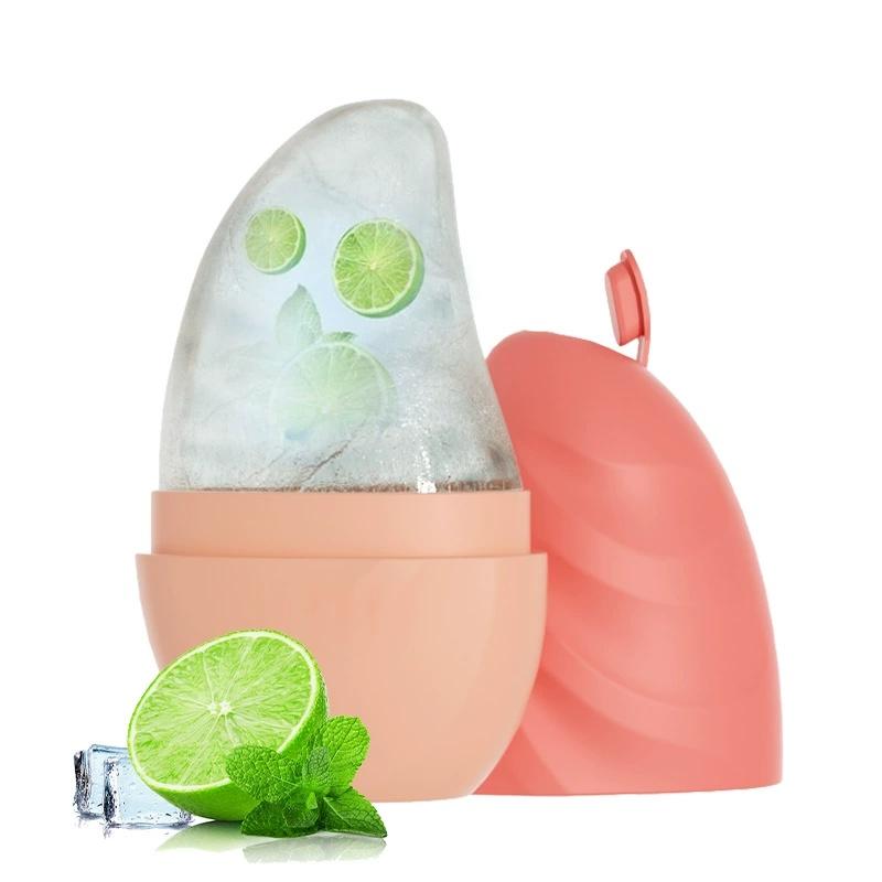Silicone Facial Ice Roller Mold Reusable Ice Cube Tray for Improved Skincare & Facial Massage Lifting Contour Brush Beauty Tool