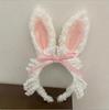 Women's Plush Heart-Eared Rabbit Headband: Cute Hair Clip & Face Wash Accessory