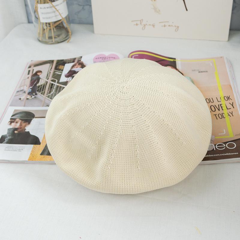 Delicate And Breathable Japanese Retro Thin Cotton Yarn Breathable Beret Children'S Spring And Summer Painter Hat Bud Hat