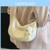 Trendy Minimalist Dumpling Shaped Crossbody Bag Crafted From Soft Polyester Material