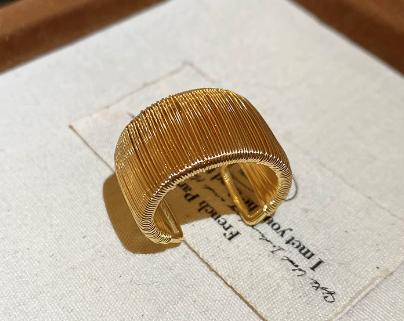 Crystal Oval Open Ring Retro Fashion Women Finger Jewelry