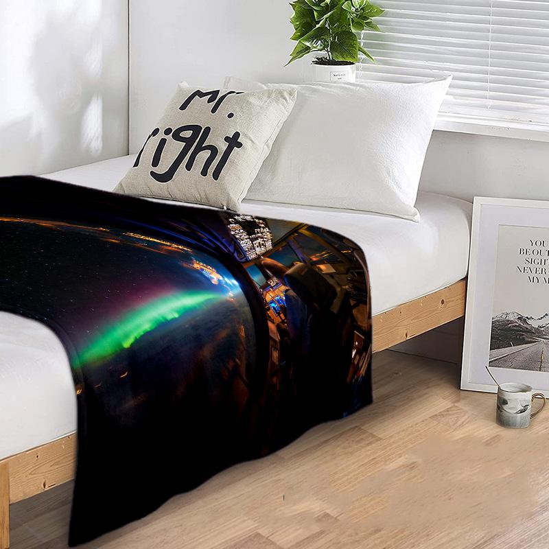 Pilotenblick Sternenhimmel Decke Perfekt für alle Jahreszeiten Weich Bequem Sofa Büro Nickerchen Reisen Geburtstagsgeschenk Weihnachtsgeschenk
