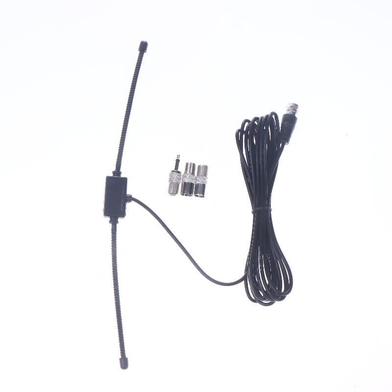 1 Set Fm F-Head Sheep Horn Antenna For Car Fm Tv Radio Station 75 Ohms F Female Head To Tv3.5 Mono Fm Radio Antenna