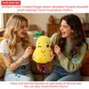 Interactive Motion Sensing Musical Plush Toy with Cartoon Banana Design Soft Stuffed Doll for Children and Home Decor