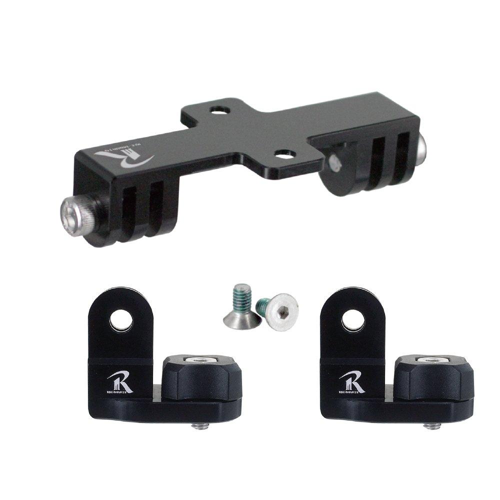 [REC-MOUNDS] Double Base 1 + Light Adapter Set for GoPro or LEZYNE (400-Double-GP1 + GP-LEZ4 x 2) [DGP1+LEZ4-2]