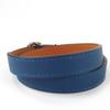 Pristine HERMES bracelet Trench Double Leather Navy leather Women Used