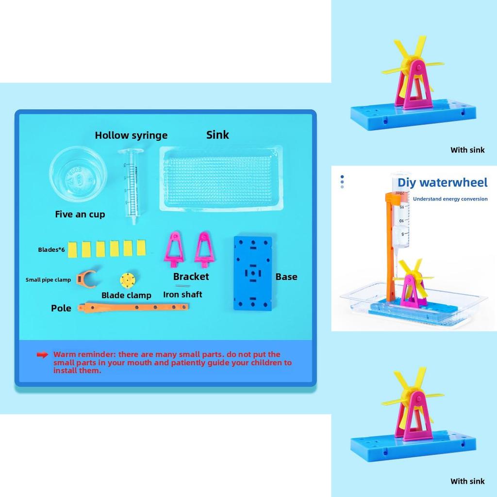 Simulated Water Turbine Assembly Material Set For Kids Diy Physics Educational Toy Source Factory