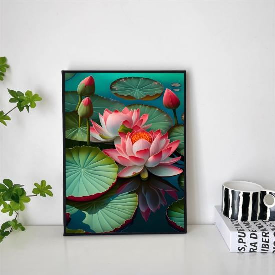 1 Set Rhinestone Painting Kit DIY Exquisite Floral Pattern Rhinestone Picture