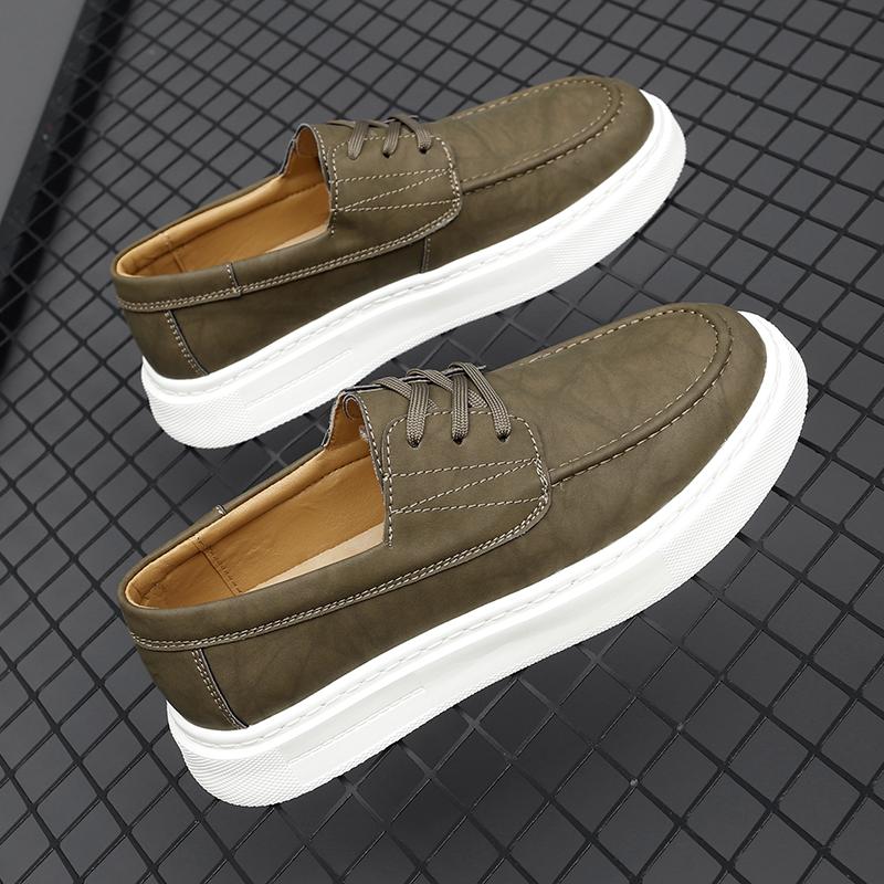Handmade Genuine Leather Shoes New Design Mens Casual Sneakers Comfortable Driving Shoes Soft Hot Sale Man Formal Dress Footwear