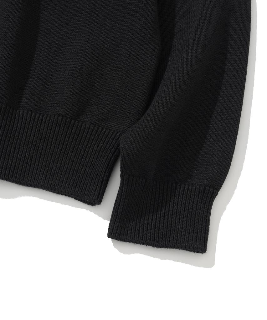 KNITTED Cat'S Band Round Knit Black