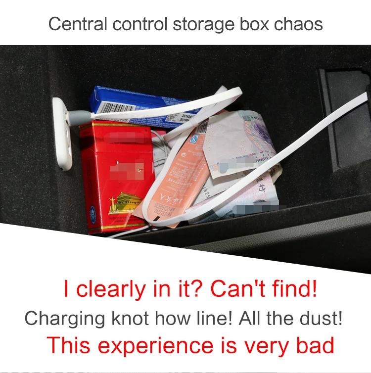 For Mazda MX-5 NC 2006 - 2014 MX5 MIATA Roadster Center Console Armrest Storage Box Tray Tidying Accessories Black