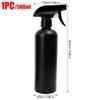 Refillable Black HDPE Mist Spray Bottle Portable Water Sprayer for Salon Barber Plant Care Household Cleaning and Gardening Use