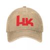 Heckler And Koch No Compromise Baseball Distressed Washed Gun Snapback Hat Outdoor All Seasons Adjustable Fit Cap Hat