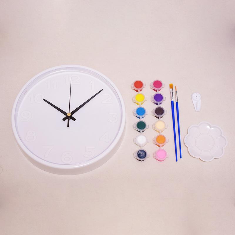 

Сделай сам Ручная работа Граффити Пустые часы Настенные часы Креативные Милые Расписанные вручную часы Декор для девочки Настенный Подарок