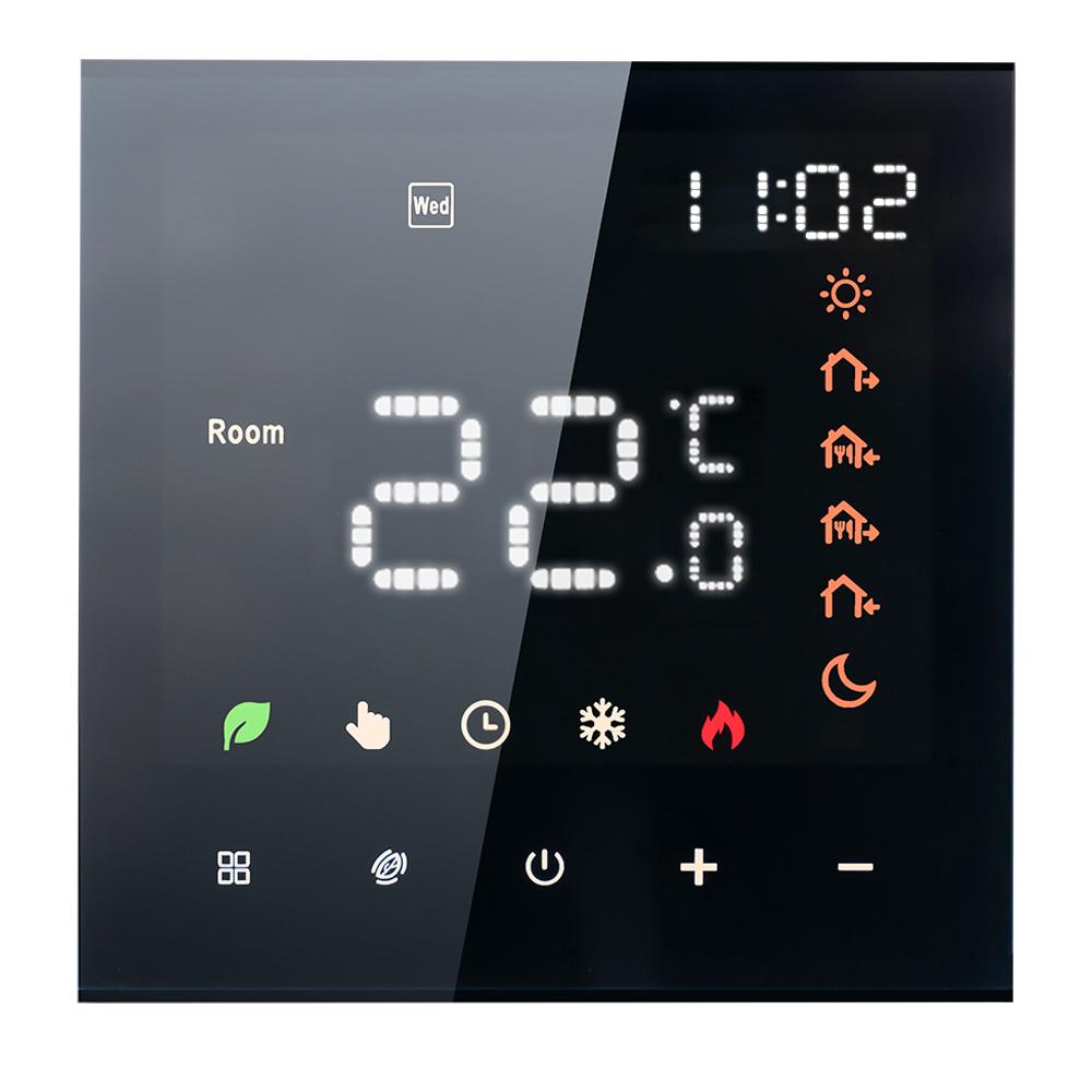 Smart Thermostat 16A Digital Programmable LCD Display Touchscreen Underfloor Heating Temperature