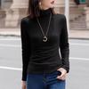 Women's Long Sleeve T-Shirt Crew Neck Solid Color Pullover Tops Loose Basic Top