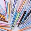 Mixed Random Cartoon Erasable High-visibility Neutral Pens, Easy-to-wipe Erasable Pens for Students' Stationery