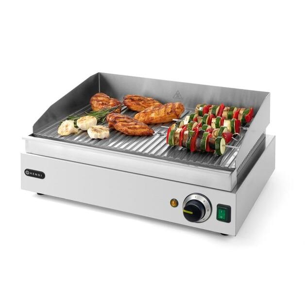Electric Grill Hendi Blue Line Ribbed 51x32cm (203170)