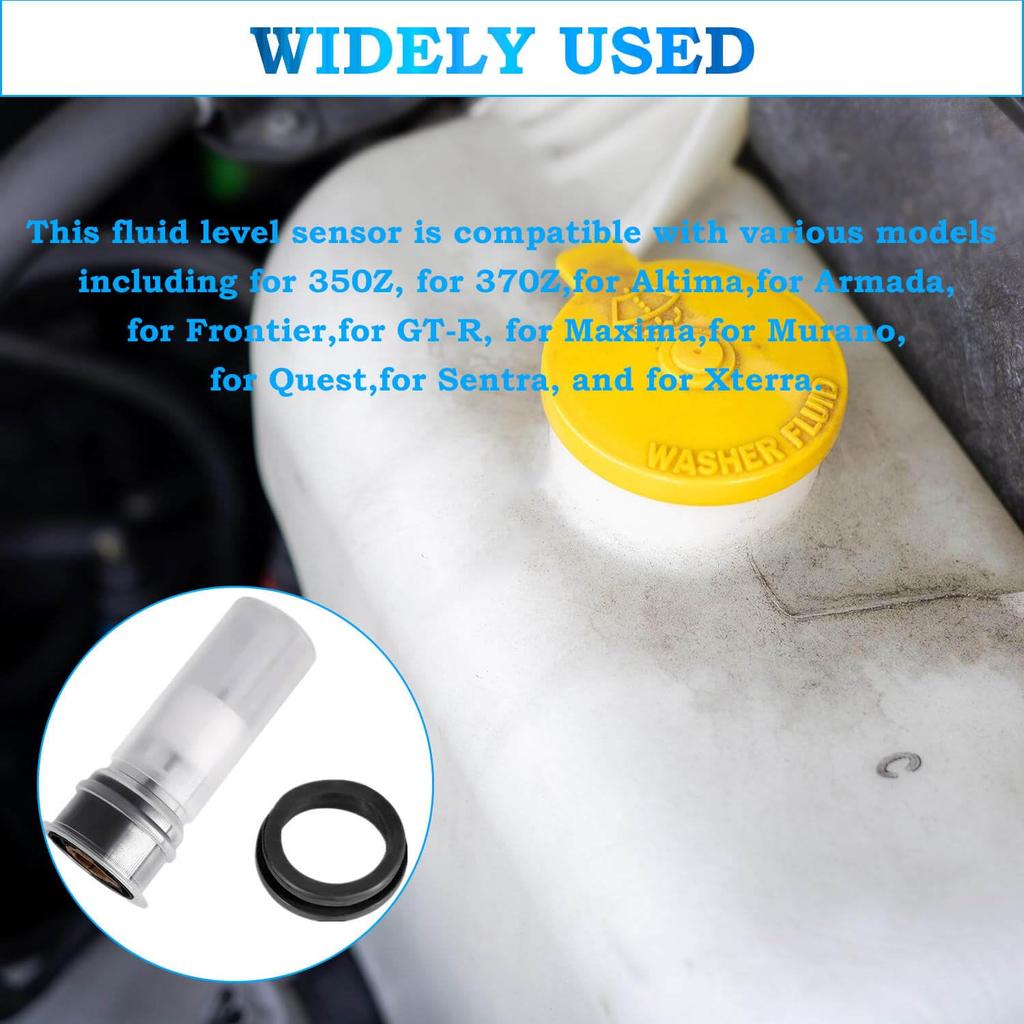 Wiper Washer Windshield Fluid Level Sensor 289111E400,for 2004-2020 Nissan350Z 370Z Altima Armada Frontier GT-R Maxima Murano Quest Sentra Xterra,