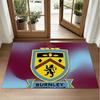 Burnley Football Design Crystal Velvet Rug Soft Decorative Mat for Bedroom Entrance