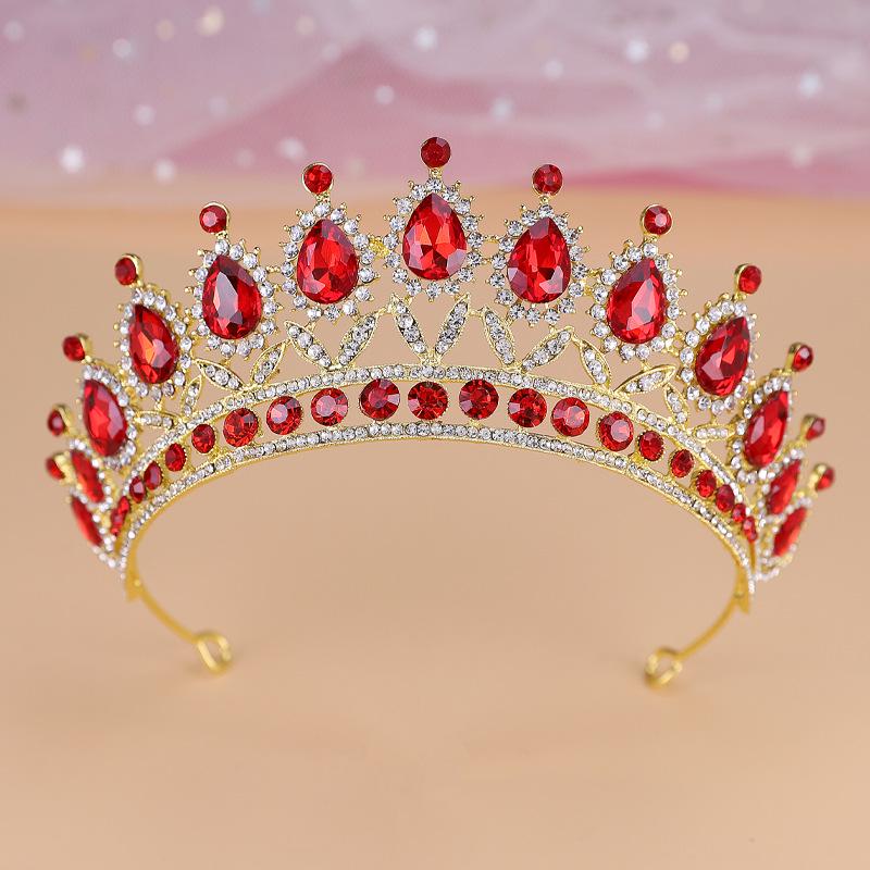 

Pink Crystal Baroque Tiara for Brides and Birthdays