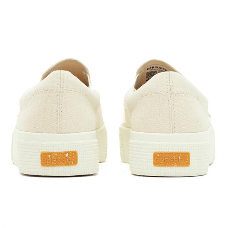 Superga 2347 Organic Slip On Patchwork Beige S2128nwa8g