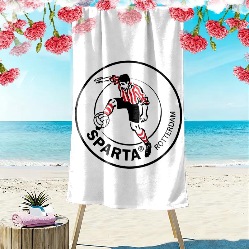 Sparta Rotterdam Print Beach Towel Large Soft Quick Dry Towel For Beach Camping Swimming