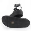 Pristine HERMES Sandals Jupiter Gladiator black Women 37 Used