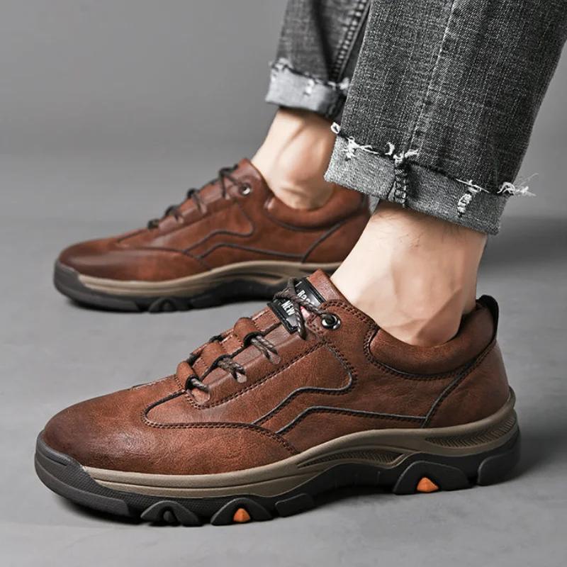 Fashion Men's Casual Shoes Outdoor Sneakers Men Retro Leisure Business Shoes Non Slip Comfortable Sports Walking Shoe Tênis Masculino