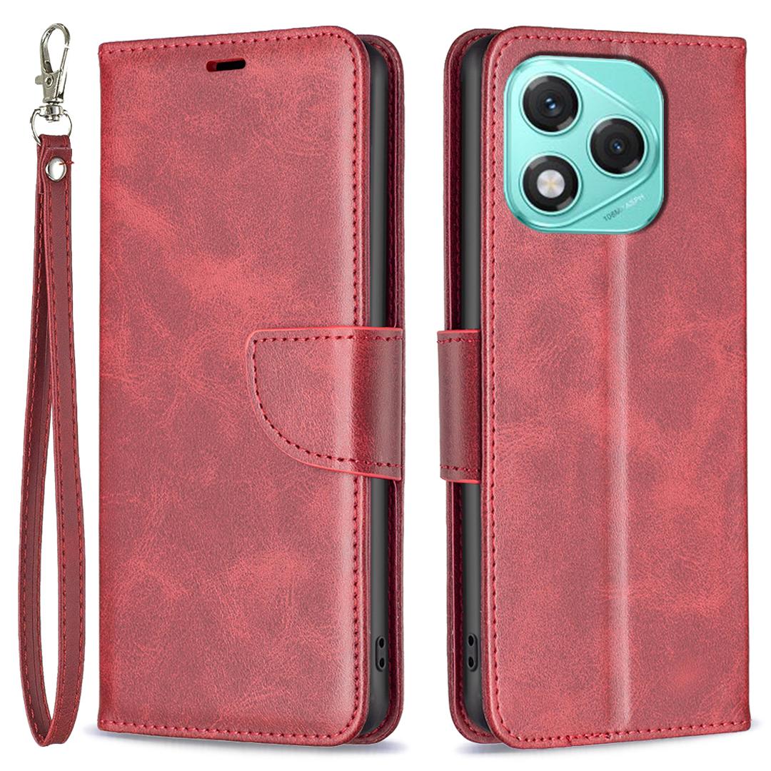 

Чохол для Honor 400 Lite Протиударний чохол з PU шкіри з відділеннями для карток-гаманцем Red