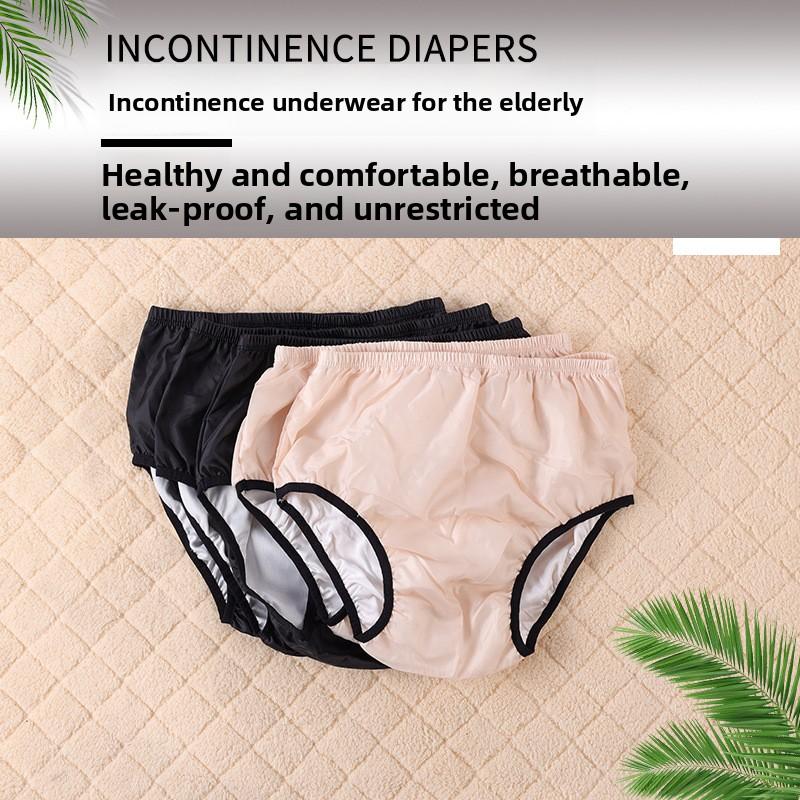 Seniors Washable Cloth Diapers Adjustable Adult Nappy Pants Anti Leak Reusable