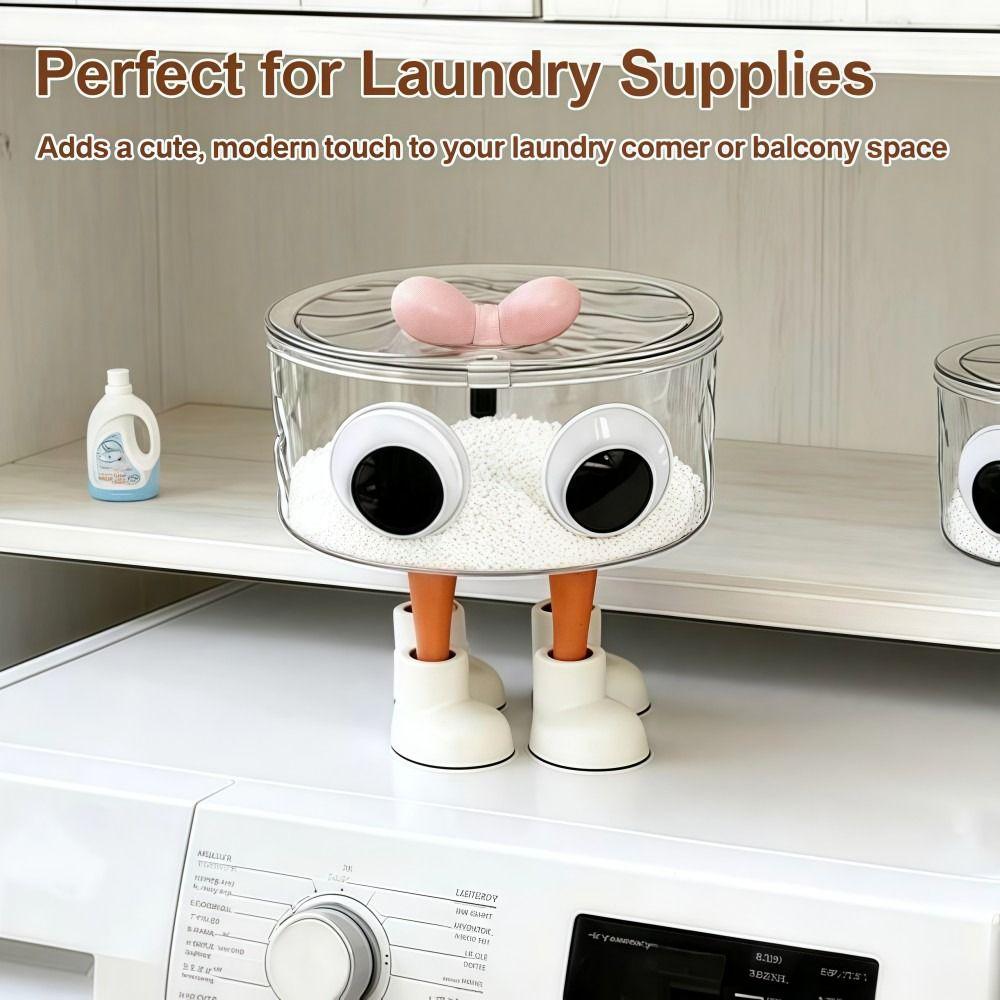 Cartoon Big Eyes Desktop Storage Box Mini Cosmetic Storage Box  Desktop Organization