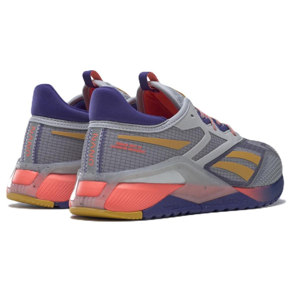 Reebok Nano X2 TR Adventure Grey Bold Purple Unisex Sneakers Pure-Grey-3 Orange-Flare GY8900