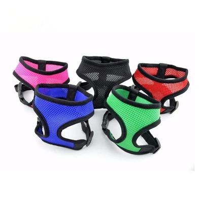Pettorina per cani regolabile Pettorina in rete di nylon traspirante per cani Collare per cuccioli Guinzaglio per pettorali per animali domestici