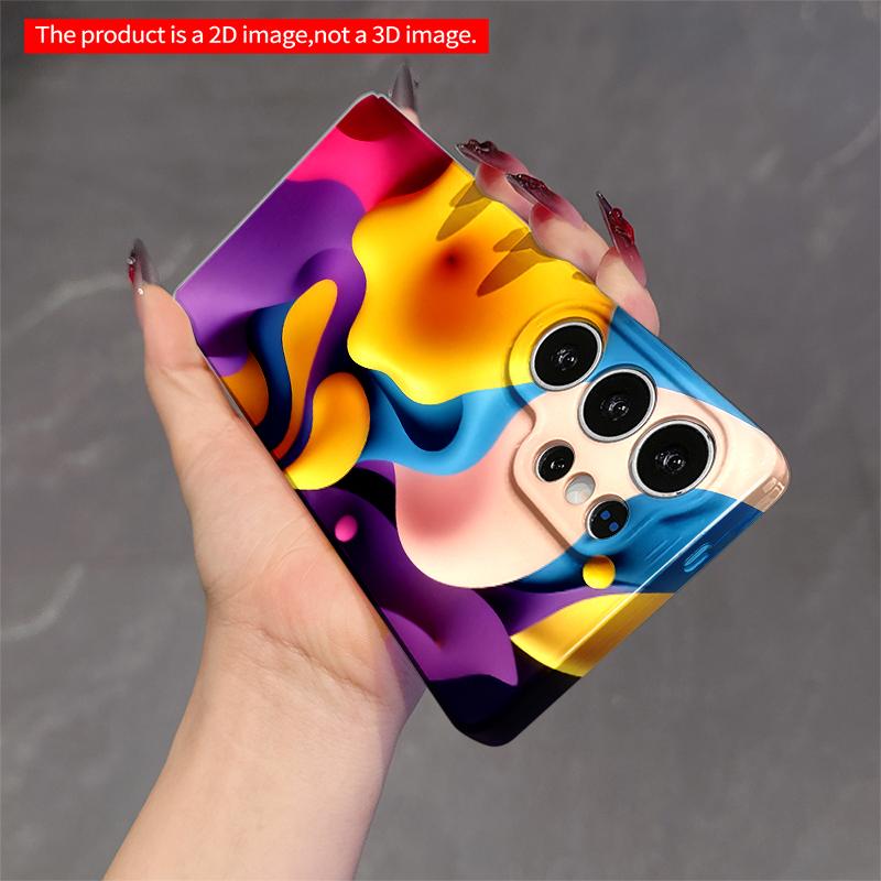 2DFlat Samsung Phone Case Vibrant Fluid Abstract Art Phone Case Applicable To Galaxy S23 S24 S25ULTRA S26 A12 A14 A15 A16 A54 A55