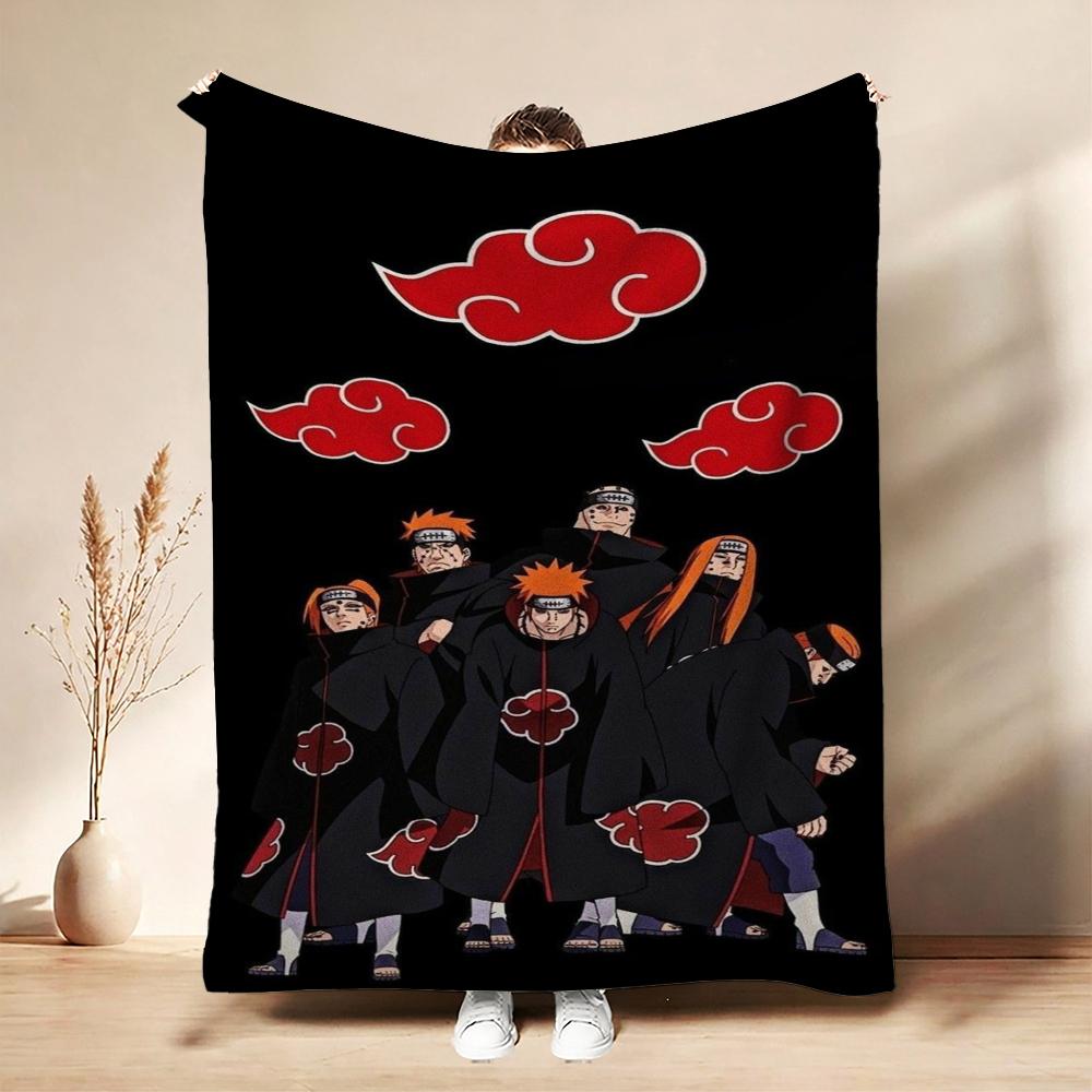 Six Paths Pain Cartoon Printed Blanket Allseason Fleece Blanket For Bedroom Sofa Bed Home Decor Memorial Gift