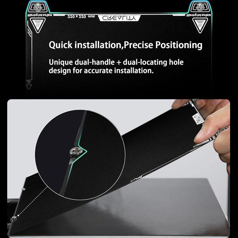 Piatto di Stampa in Resina Epossidica Creality per K1, Piattaforma Letto di Stampa per Stampante 3D per K1/Ender 3 S1/Ender 3 V3/KE/SE/Ender 5 S1/CR-10 SE