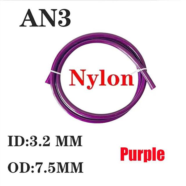 AN3 Motorrad Auto Hydraulischer Bremschlauch Automobil Racing Nylon PTFE Stahlgewebe Kupplung Universell Scheibenbremse Ölleitung 1/8