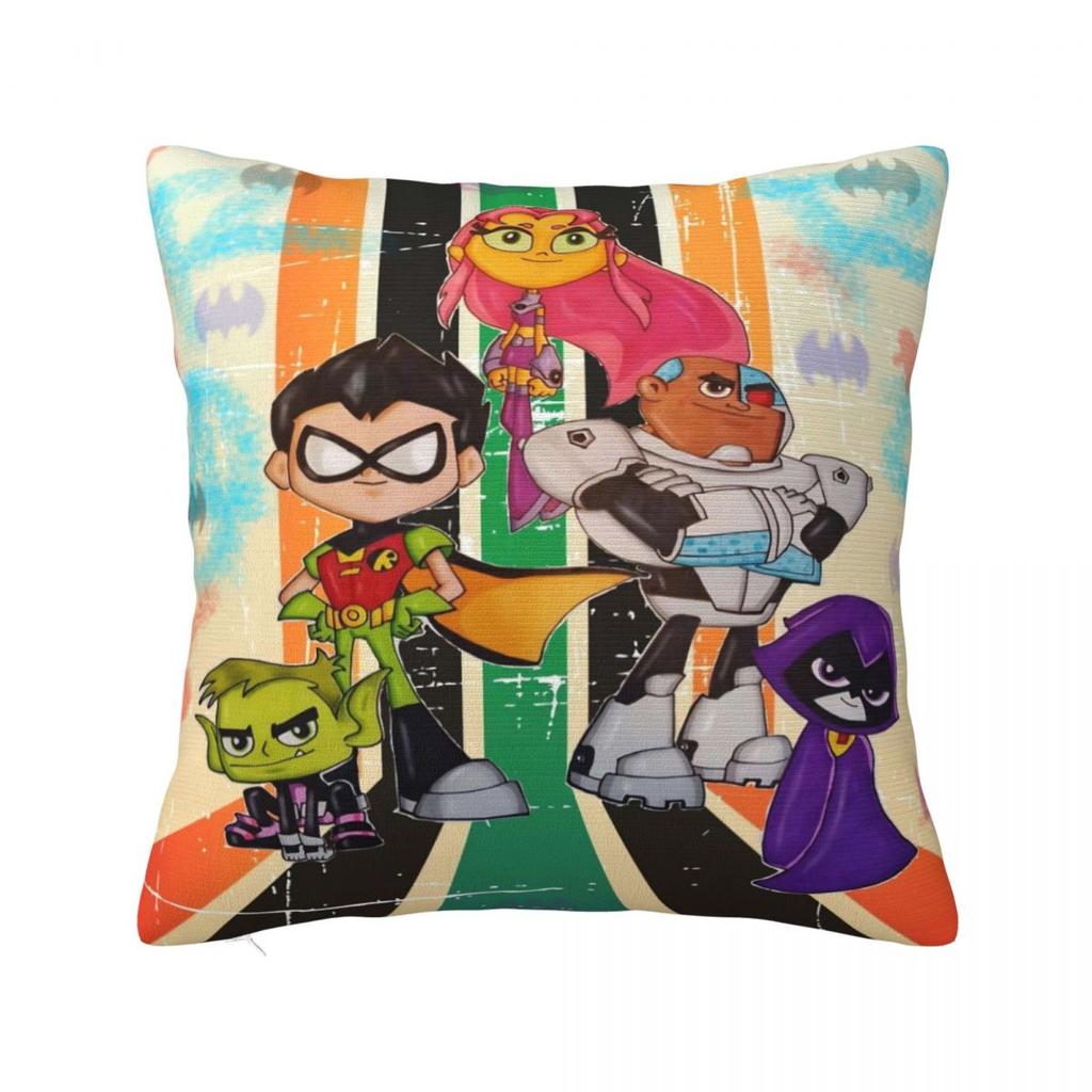 Pillow Cover Cartoon Go Custom DIY Cushion Cover T-Teen Fashion Pillow Case For Office Car Home Decorative Pillowcases