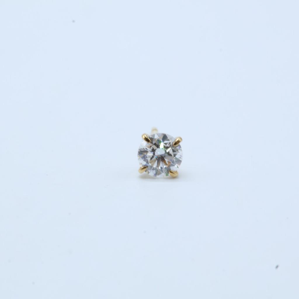LK Salon Beautiful K18 0.34ct LK Airy Lab-Grown Diamond Studs earring Yellow GoldUsed