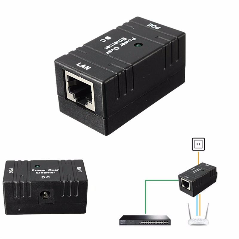 10M/100Mbp Passive POE Power Over Ethernet RJ-45 Injektor Splitter Wandmontage Adapter für CCTV IP Kamera Netzwerk Rj45 Stecker
