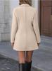 2026 European & American Women's Autumn/Winter Fashion Woolen Stand-Up Collar Coat