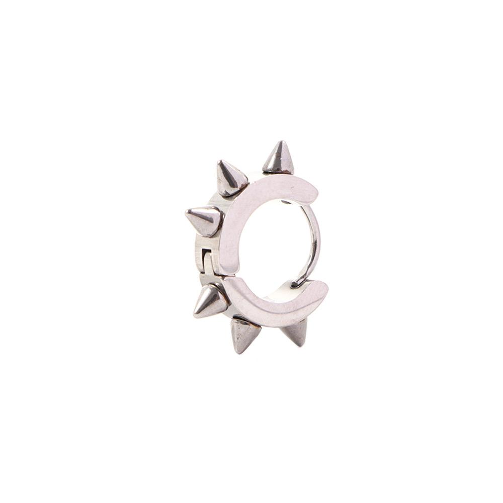 Punk Men Stainless Steel Gothic Spike Rivet Fashion Accessories Hoop Earrings Stud Earring Jewelry