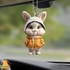 Cartoon Cute Rabbit Pattern Acrylic Pendant For Car Decoration Accessories