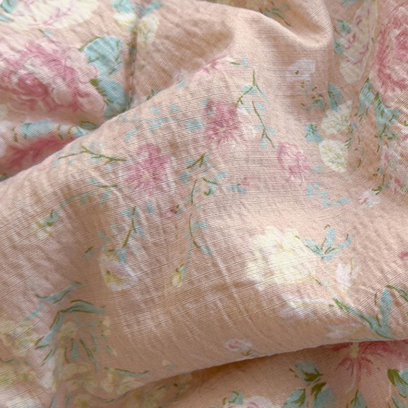 New Sweet Printed Air-Condition Blanket Soft Skin-Friendly Quilted Quilt Breathable Cooling Summer Comforter Queen King Beds