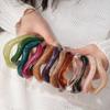 Dopamine Wavy-shape Acrylic Resin Chunky Bangles for Women Irregular Goth Geometric Smudging Cuff Bracelets Charms Jewelry M1