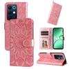 For Realme C85 5G Case Sunflower Imprint Leather Wallet Phone Cover